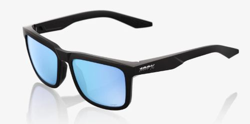 100% BLAKE - MATTE BLACK- HIPER BLUE LENS
