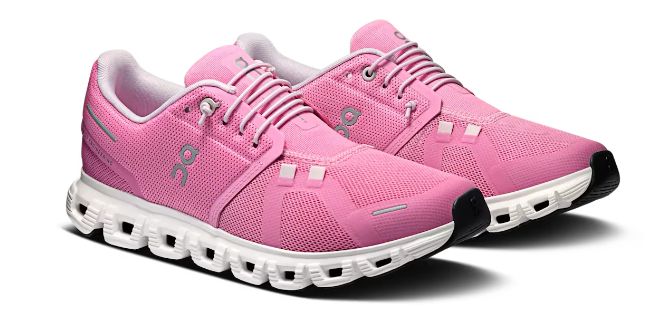 CLOUD 6 FEMALE, Colour: RASPBERRY/WHITE, Size: UK5.5