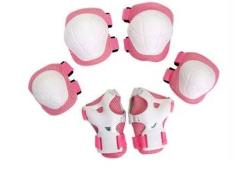 PAD009-PAD SET KIDS KNEE/ELBOW/WRIST SMALL PINK