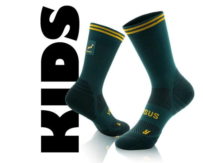 VERSUS SOCKS SPRINGBOKS RUGBY KIDS ACTIVE CREW