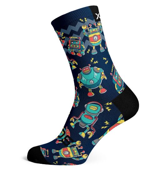 SOX ROBOTS CREW SOCKS, Size: 4-8