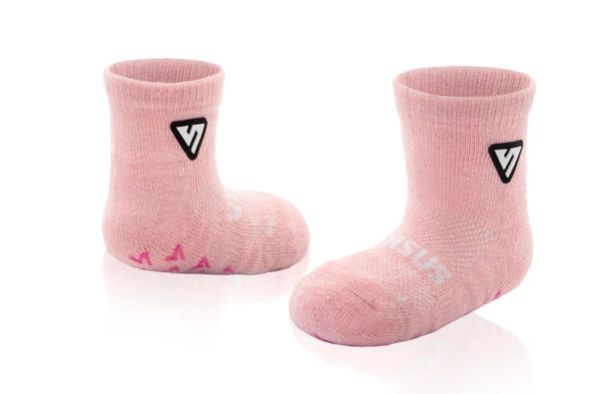VERSUS ANTI- SLIP BABY SOCKS PASTEL PINK, Size: 0-18 MONTHS