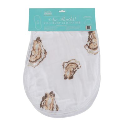 Aw Shucks Bib and Burp Cloth