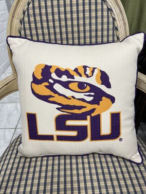 LSU Eye of the Tiger Pillow