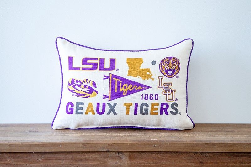 LSU Collegiate Cluster Pillow