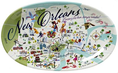 Small New Orleans Tidbit Tray