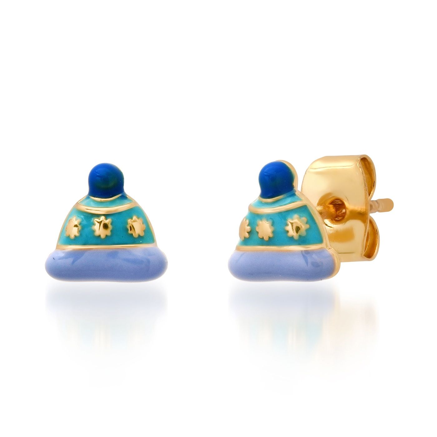 Beanie Cap Stud Earrings