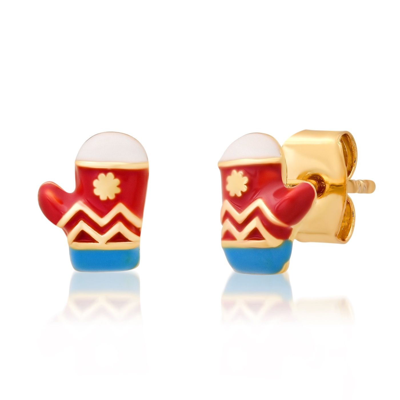 Enamel Mitten Earrings