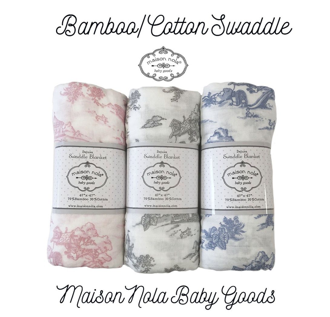 Storyland Toile Swaddle Blanket