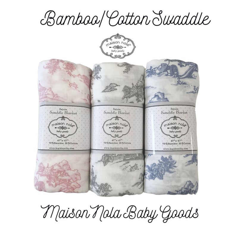 Storyland Toile Swaddle Blanket