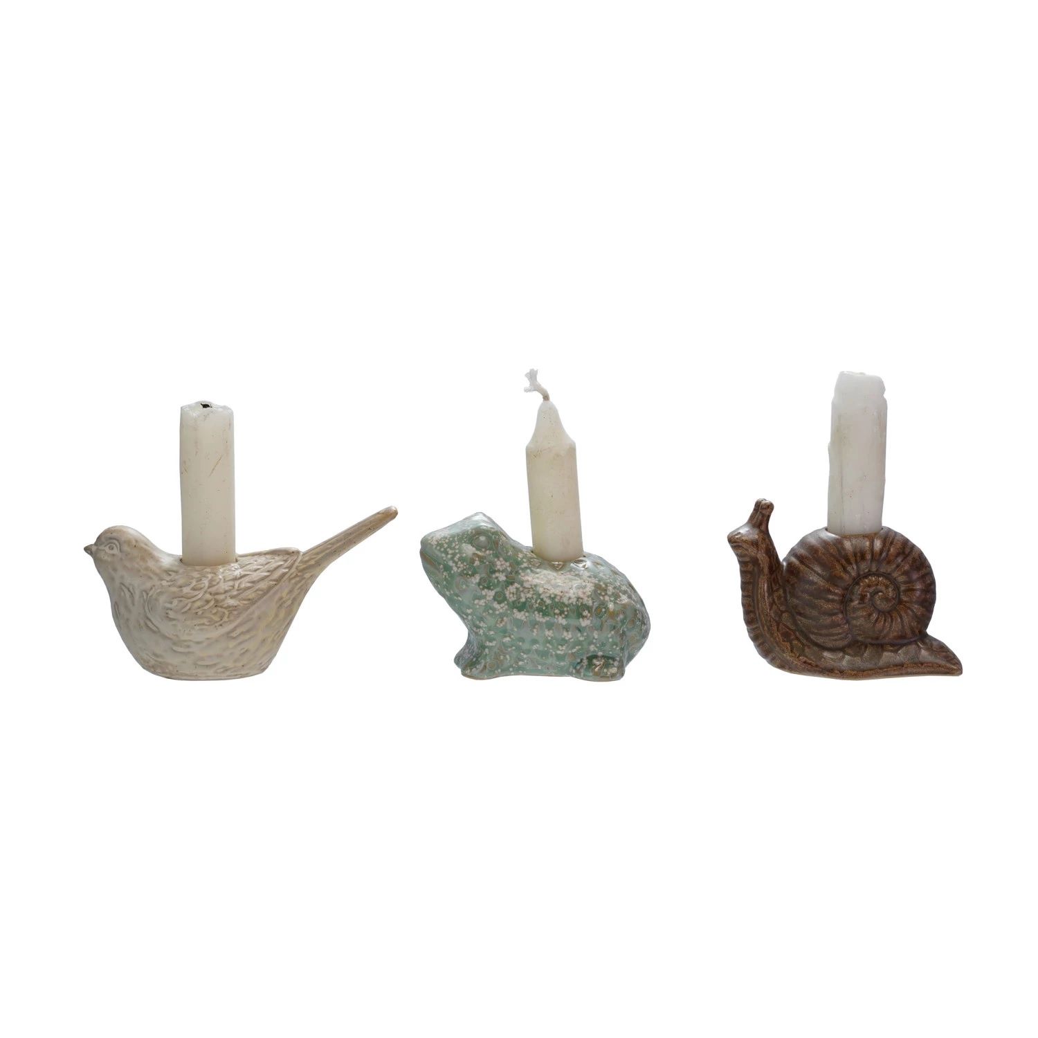 Animal Shaped Taper Candle Holder, Style: Bird