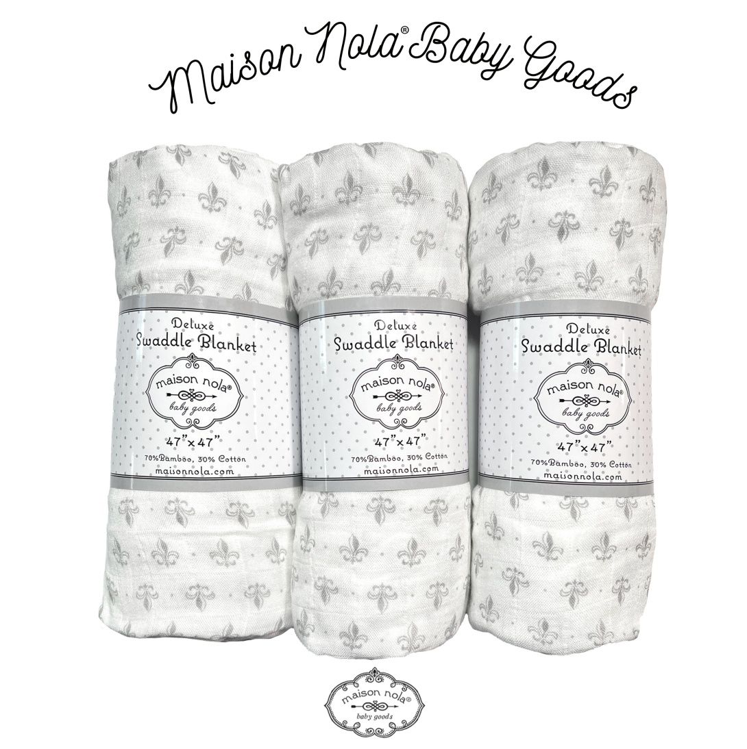 Fleur de Lis Muslin Swaddle