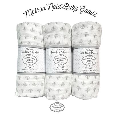 Fleur de Lis Muslin Swaddle