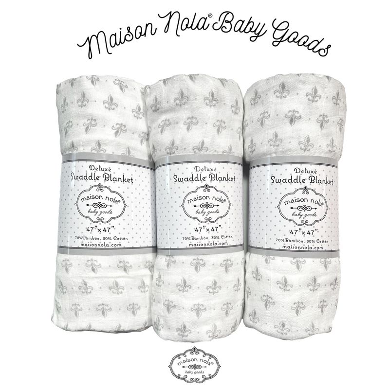 Fleur de Lis Muslin Swaddle