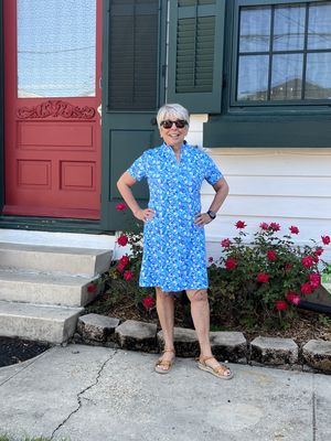 1/4 Zip Short Sleeve Dress