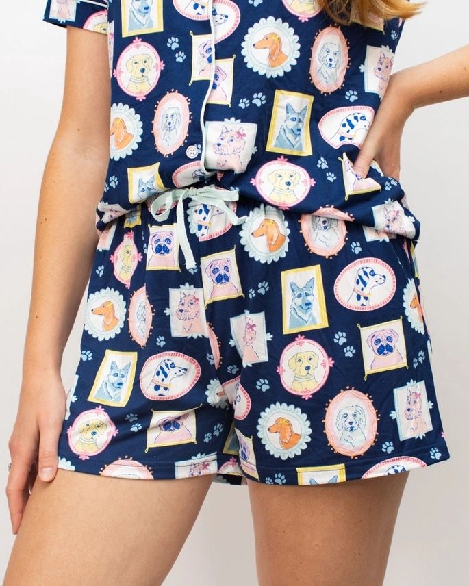 Royal Pup Sleep Shorts, Size: Small