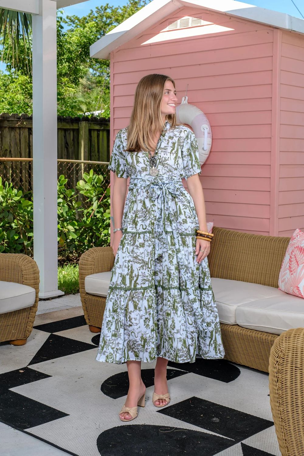 Kristina Bayou Moss Dress, Size: X-Small