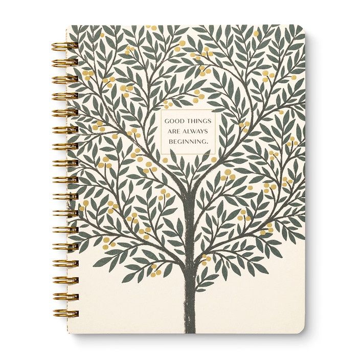 Good Things Are Always Beginning Spiral Journal