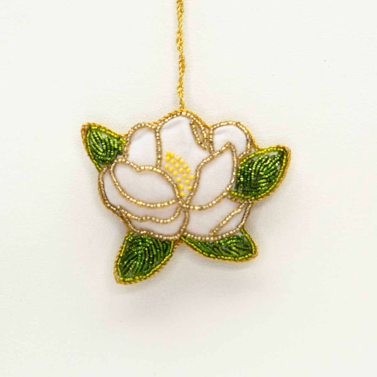 Beaded Magnolia Ornament
