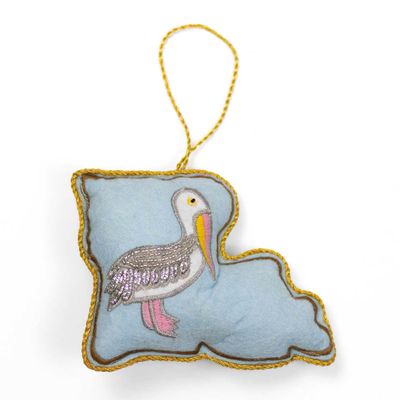 Louisiana Pelican Ornament