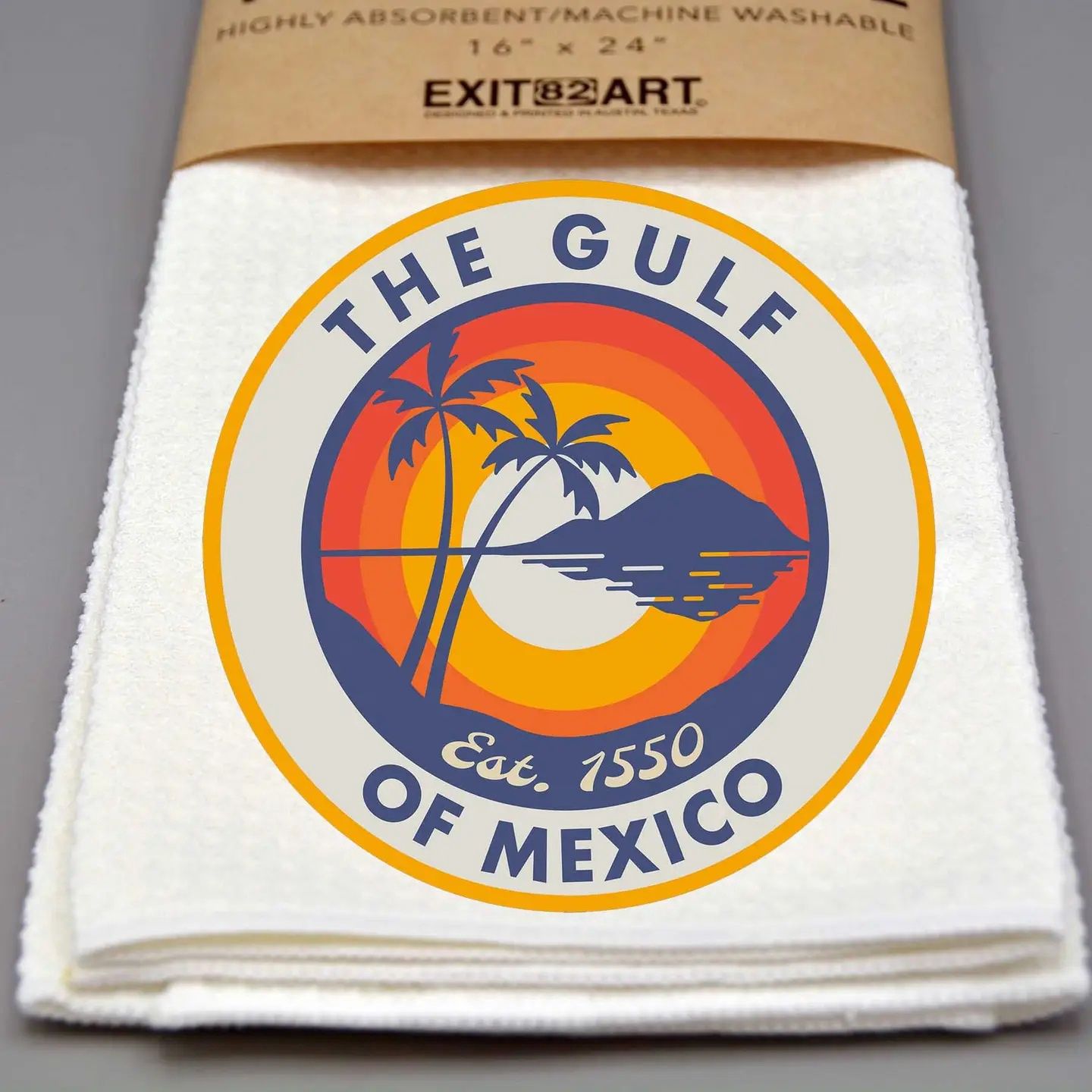 Waffle Weave Towel, Style: Gulf of Mexico