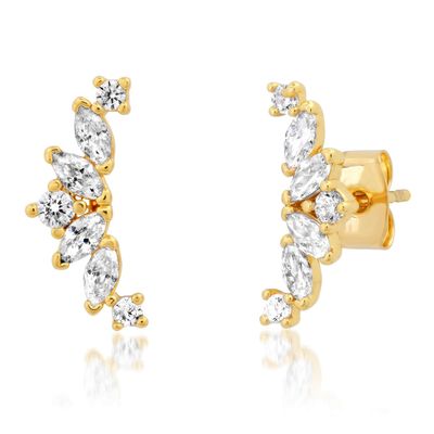 Marquis CZ Crawler Earrings