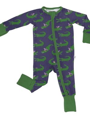Gator Krewe Long Sleeve Zip Pajamas