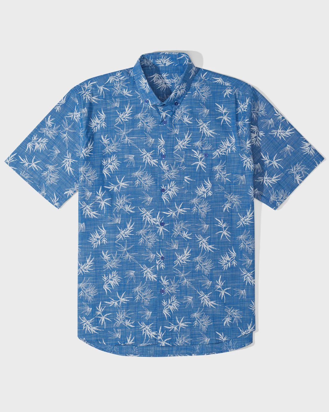 Navy Blue Hawaiian Shirt, Size: XXL