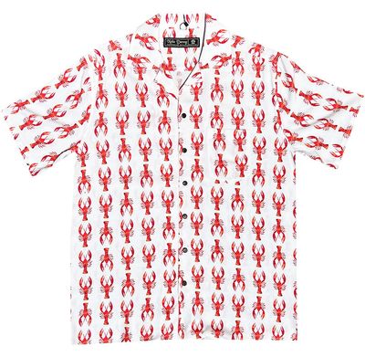Red Crawfish Button Shirt