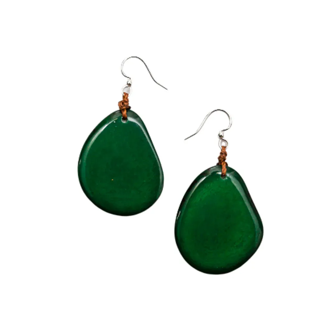 Amigas Earrings, Color: Forest Green