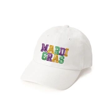 Mardi Gras Sequin Patch Kids Baseball Hat