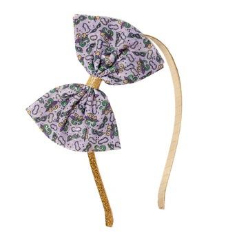 Mardi Gras Tulle Bow Headband