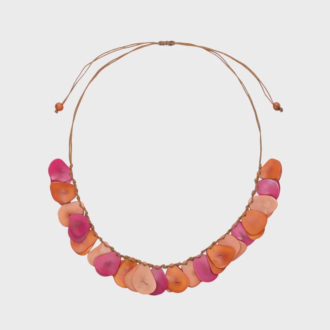 Ginebra Necklace, Color: Fuchsia Combo