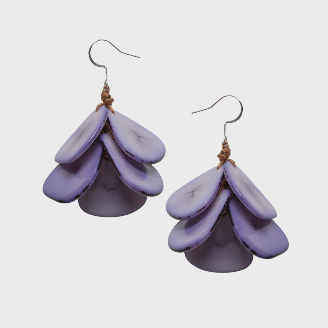Mariposa Earrings, Color: Lavender