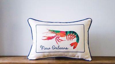 New Orleans Crawfish Pillow