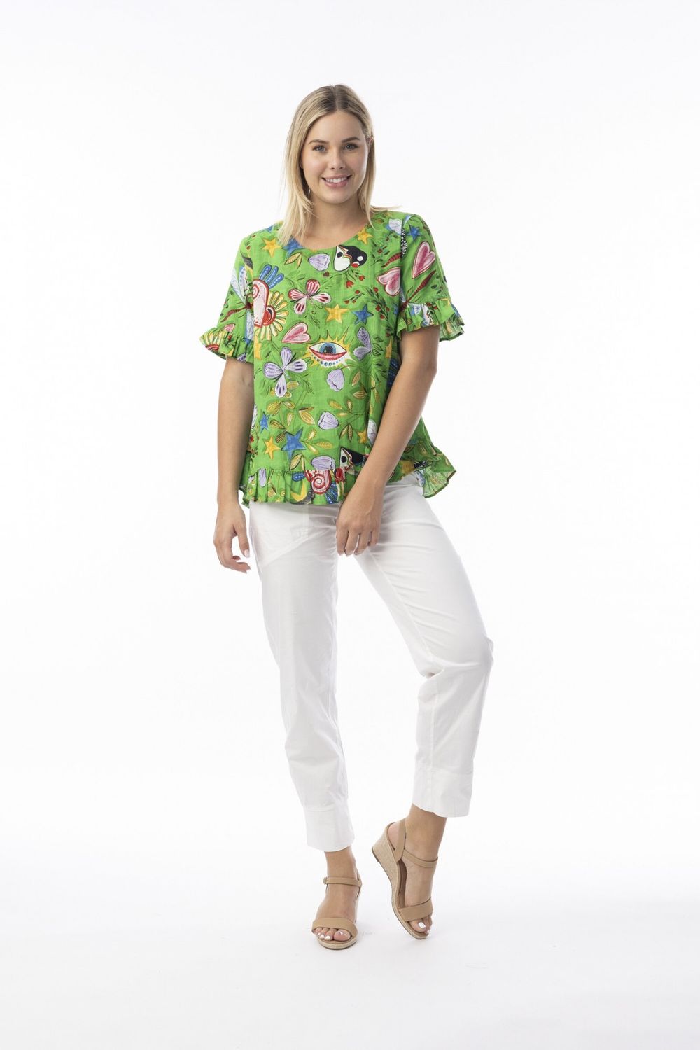 Sante Fe Top Frill Sante Fe Top Frill, Size: X-Small