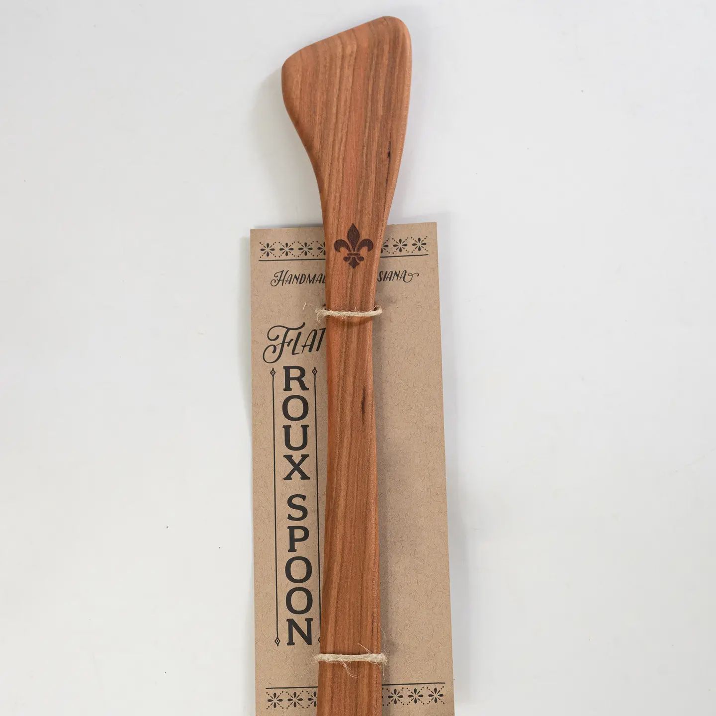 Cherry Wood Roux Spoon - Flat