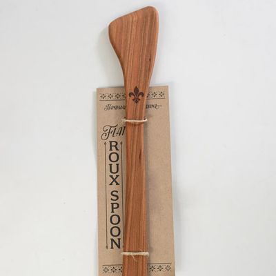 Cherry Wood Roux Spoon - Flat