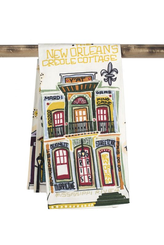 New Orleans Creole Cottage Towel