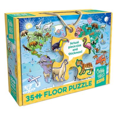 Map of the World Floor Puzzle 35pc