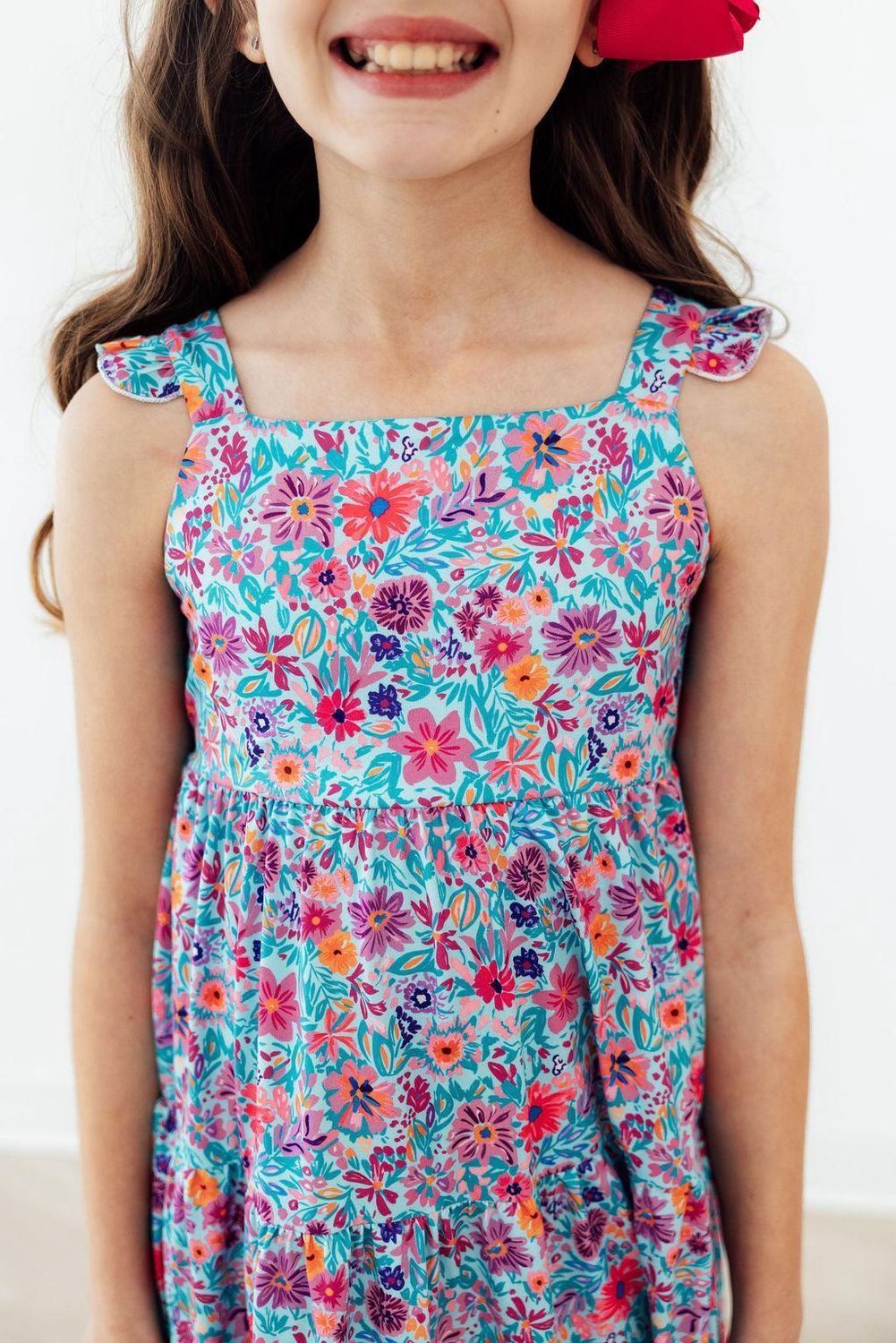 Tropical Garden Ruffle Maxi Dress, Size: 2T