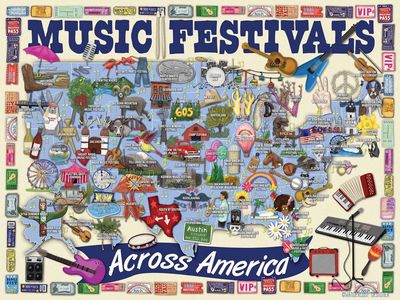 Music Festivals Across America 500pcs