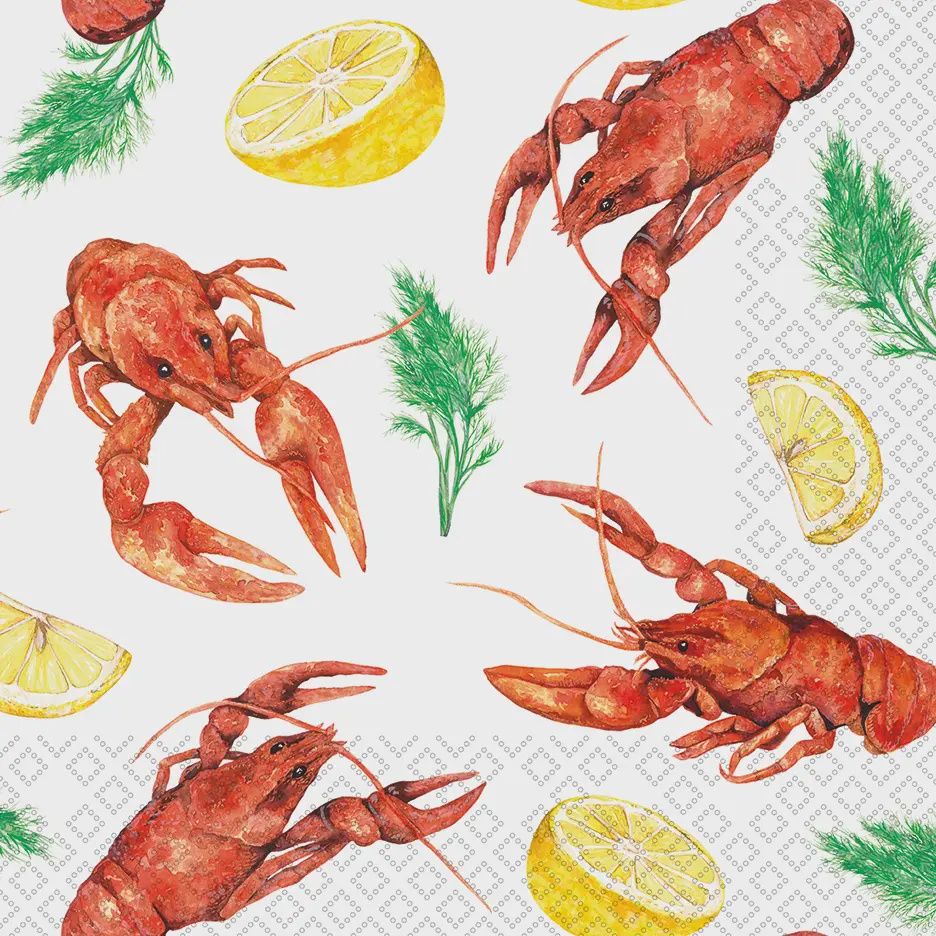 Crawfish Delight Lunch Napkins
