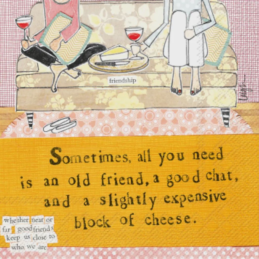 Block of Cheese Cocktail Napkins