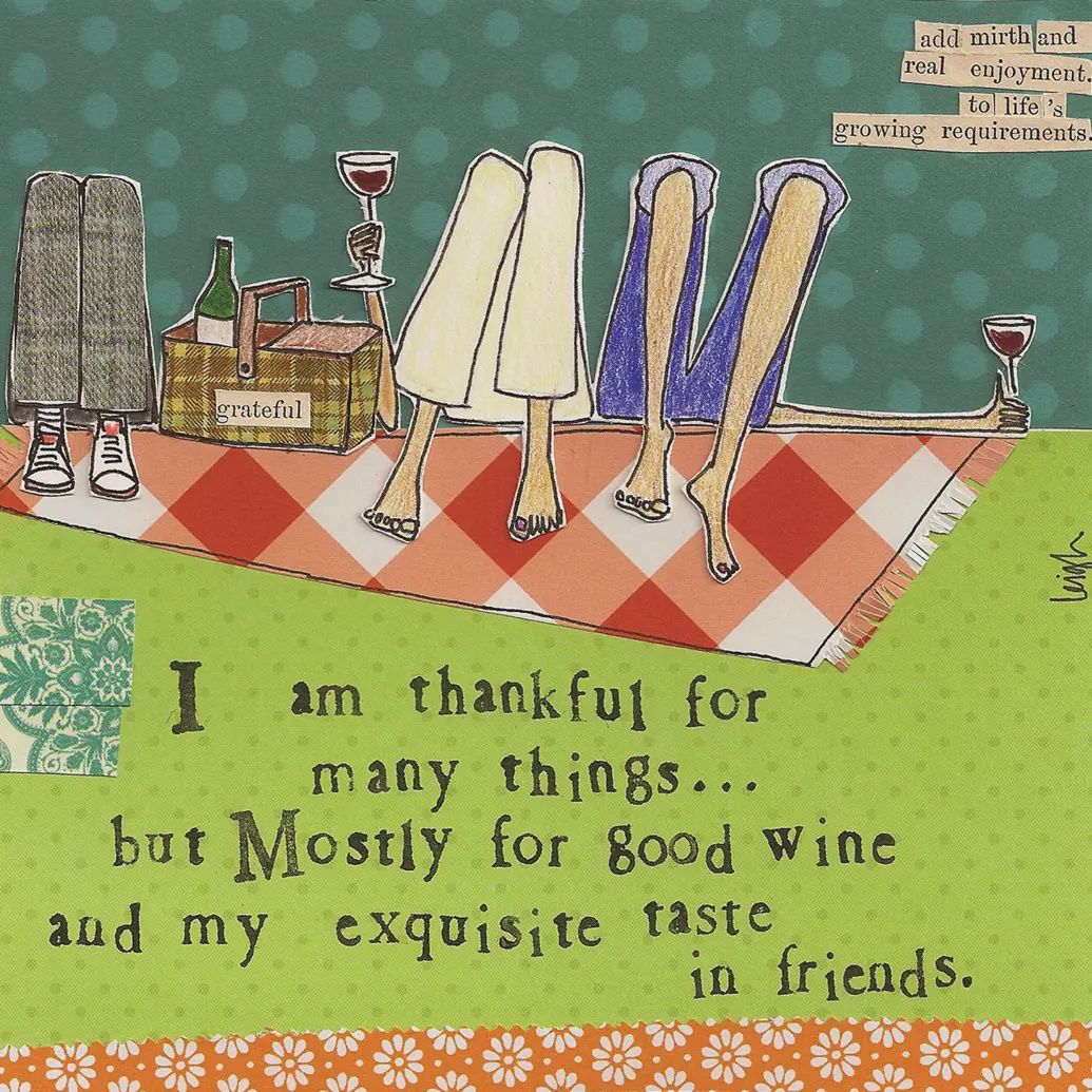 I Am Thankful for Friends Cocktail Napkins