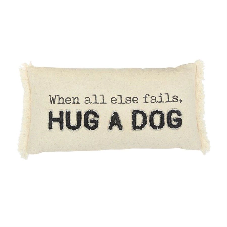 Washed Canvas Dog Pillows, Design: Hug A Dog