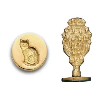 Brass Wax Seal Stampers, Design: Cat