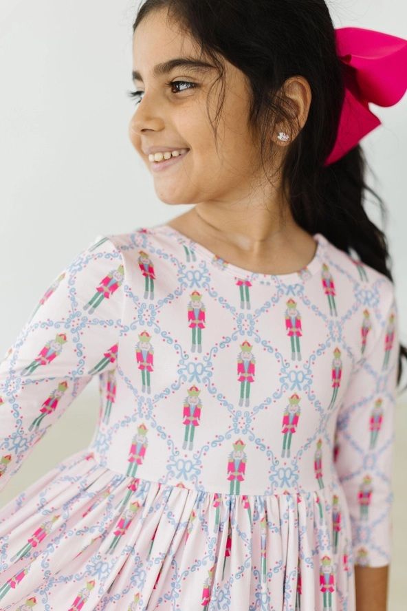 Pink Nutcracker Pocket Twirl Dress, Size: 2T