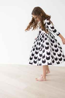 Purrfect  Pocket Twirl Dress