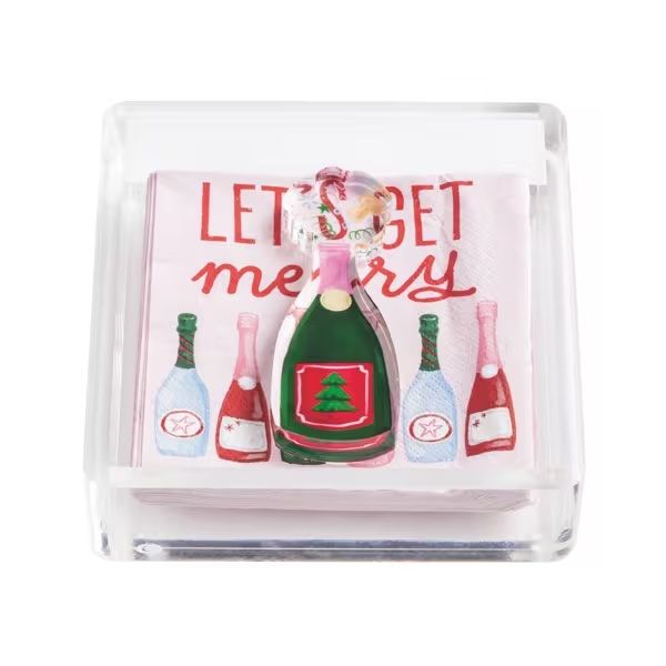 Let's Get Merry Bar Napkin Holder